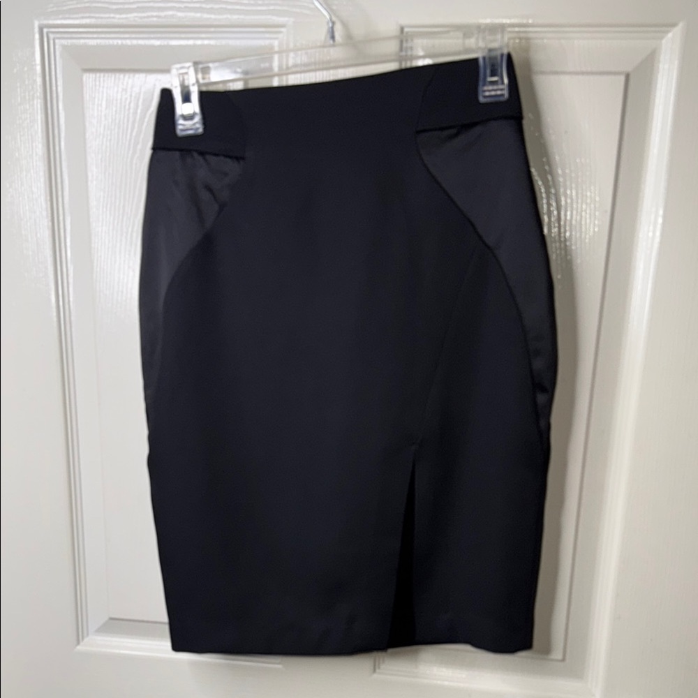 bebe Elegant Black Pencil Skirt